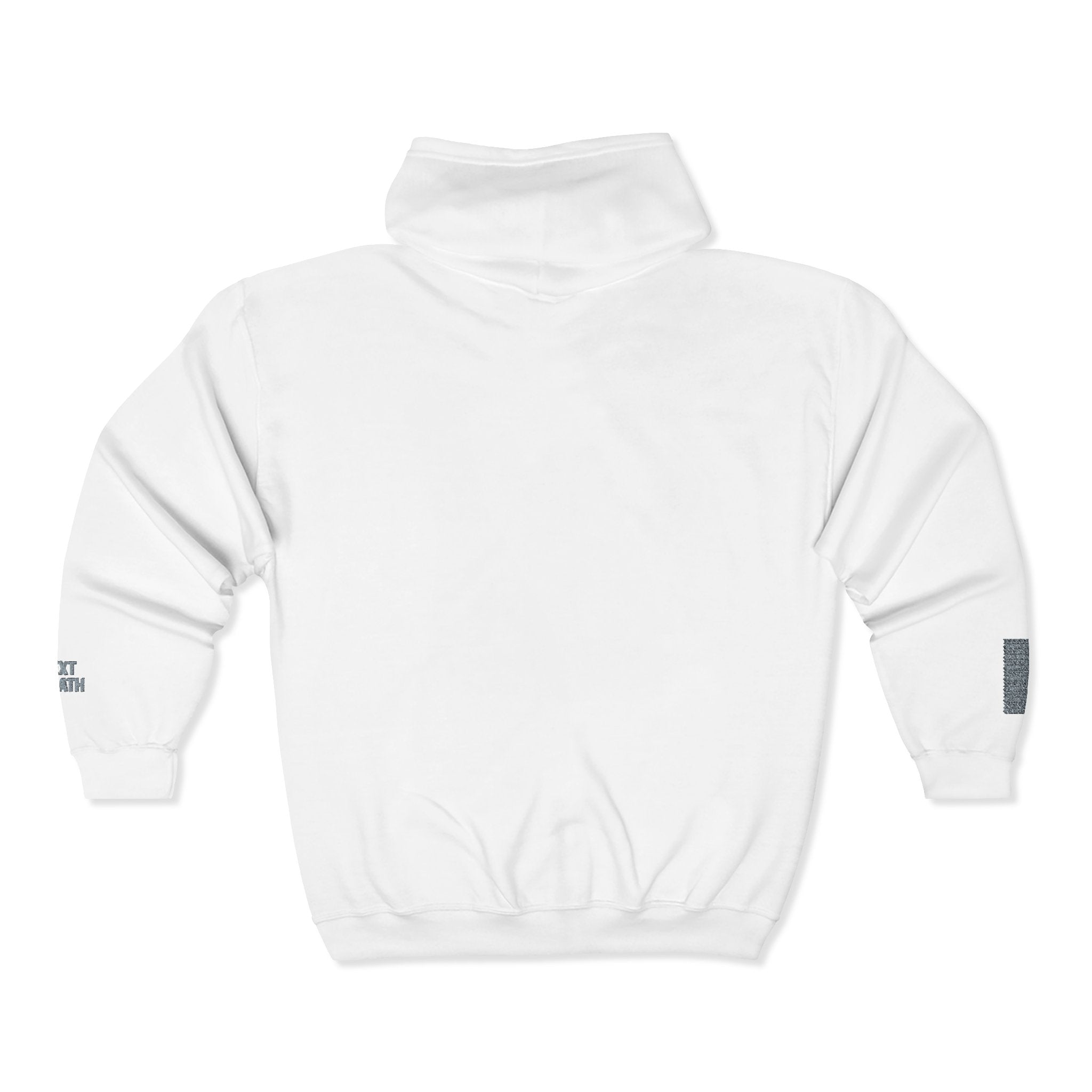 Full-Zip Hoodie with Minimal Geometric Arrow Logo
