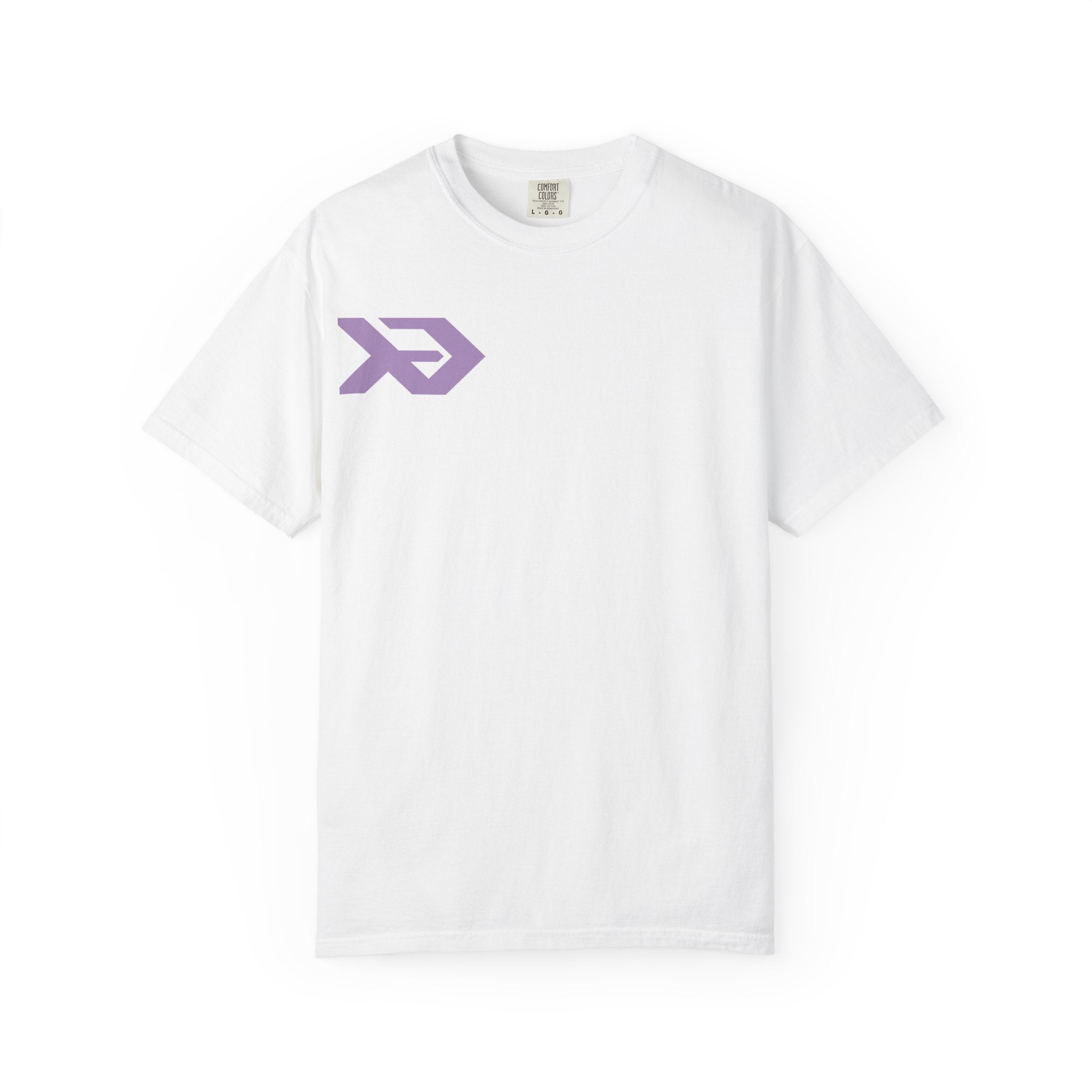 Graphic T-Shirt — Lavender Arrow Repeat Chest & Back Print